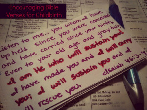 Bible verses for labor and delivery