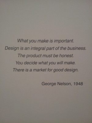 Quote from George Nelson