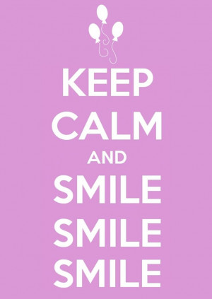 Keep calm and smile! Pinkie pie MLP!