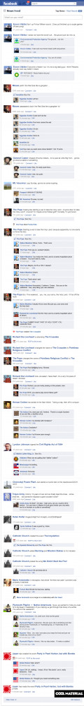 What if famous historical events had facebook updates?