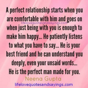 Perfect Relationship Starts When..