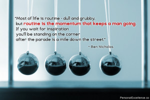 ... corner after the parade is a mile down the street.” ~ Ben Nicholas