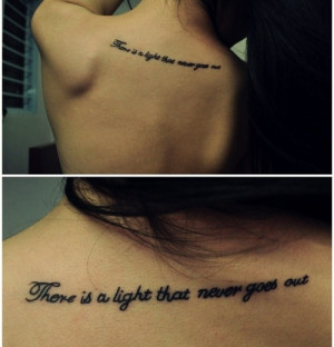 girl-quote-tattoo-text-the-smiths-there-is-a-light-that-never-goes-out ...
