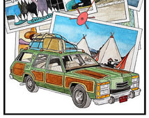 ... Lampoons Vacation Art Print Poster Vintage Movie Retro Chevy Chase