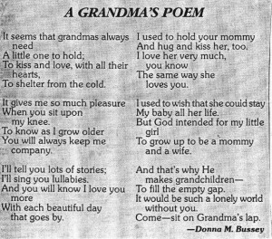 grandma's poem