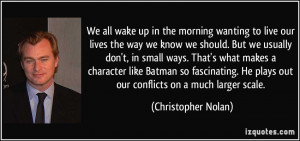 We all wake up in the morning wanting to live our lives the way we ...