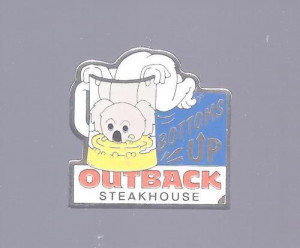 Outback Steakhouse Pin Koala Bottoms Up Beer Stein