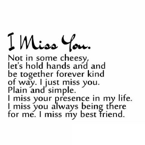 Missing My Best Friend Quotes