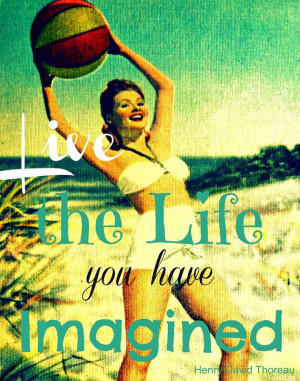 Photography Beach Quote 16x20 LIVE THE LIFE you have Imagined Print ...