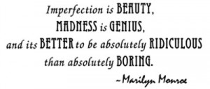 Details about IMPERFECTION IS BEAUTY ~ Wall Quote Decal Home Decor ...
