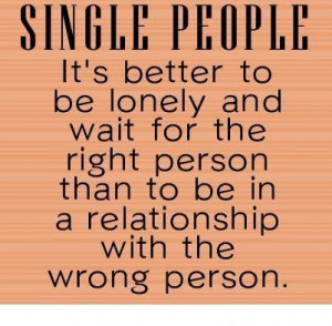 Quotes on single people and relationship