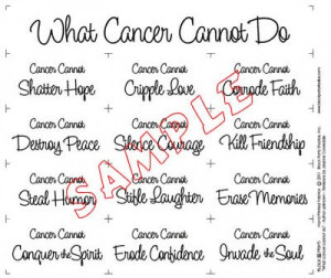 Zodiac Cancer Sayings What cancer cannot do-white