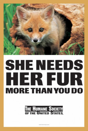 ... up ppl could buy there fur coats? There's no point in killing them