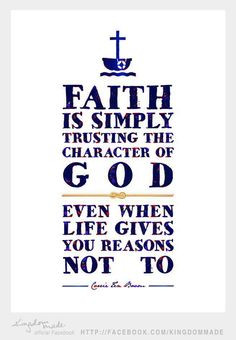 Bible Quotes: Faith, Trust, Hope, and Belief