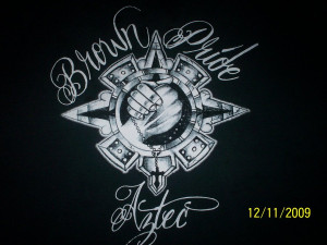 Brown Pride Gangster Art