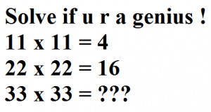 SOLVE IF U R A GENIUS !