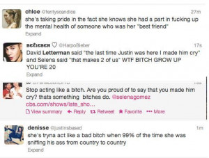 Justin Bieber Quotes About Selena Gomez Not surprisingly, bieber fans