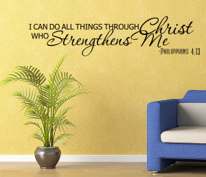 ... Bible verse Vinyl Wall quote Decal home Decor Wall Sticker Removable