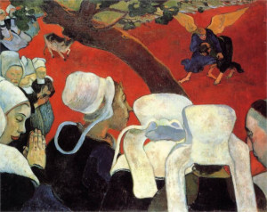 Jacob Wrestling with the Angel, 1888 by Paul Gauguin