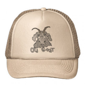 Old Goat Funny Cartoon Trucker Hat