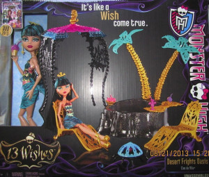 Monster High Toner Cleo De Nile 13 Wishes Desert Frights Oasis