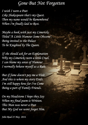 Gone But Not Forgotten.