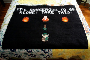 ... legend of Zelda blanket at hand and never fear for being cold again