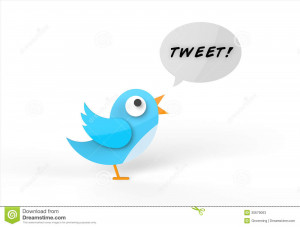 tweeting-bird-cute-twitter-message-speech-bubble-word-tweet-white ...