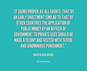 Martin Van Buren Quotes