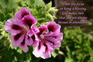 ... God makes sure that you are always blessed in abundance. ~ Joel Osteen