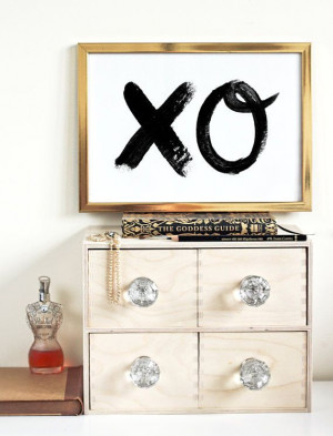 ... & Kisses - Love Quote - Black and White - Romantic on Etsy, $28.15