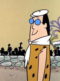 ... ha ha ha! See that, pals? Fred Flintstone wants money. Ha ha ha ha ha