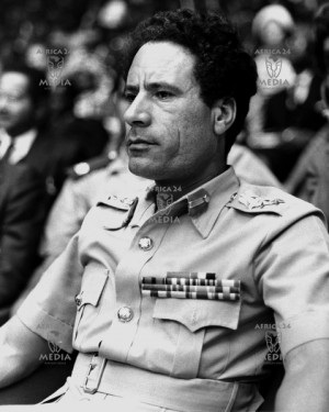 AFRICA, Libya - Colonel Moammar Al-Gaddafi, President of Libya. Born ...