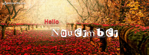 Hello November FB Cover Photos and Autumn Wallpapers