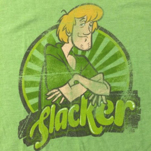 Shaggy Scooby Doo Large T-Shirt Cartoon Slacker Stoner Weed Pothead ...