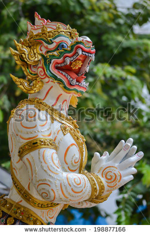 ramayana hanuman Hanuman statue, Thailand....
