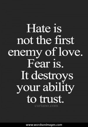Fear of love quotes