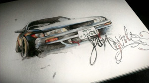 ... car paintings/drawings head over to her page & ask for a quote on a
