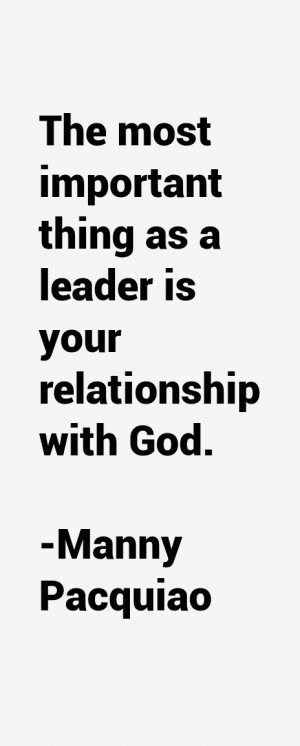 Manny Pacquiao Quotes & Sayings