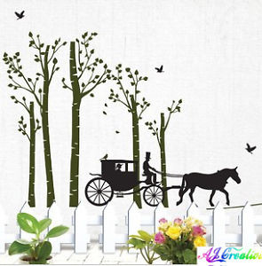 Jungle-Carriage-Tree-Wall-stickers-Wall-quotes-Decal-Removable-Art ...