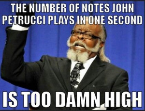 The number of notes John Petrucci plays in one second...