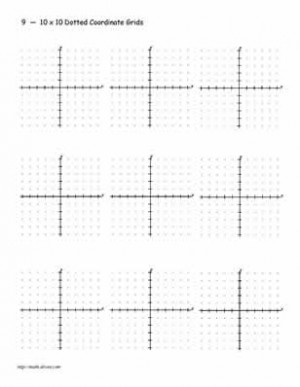 Coordinate Plane Graph Paper Grid