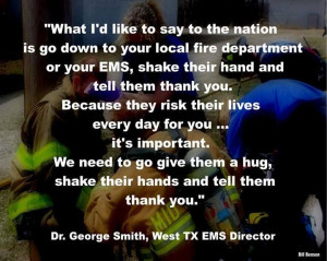 Dr George Smith, West TX EMS director quote on what to do