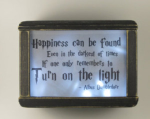 LED Nightlights Light box - Harry Potter Inspired - Dumbledore Quote ...