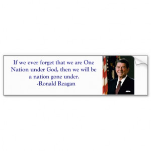 Ronald Reagan Quote Bumper Sticker