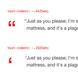 Getting the Hang of Hanging Punctuation