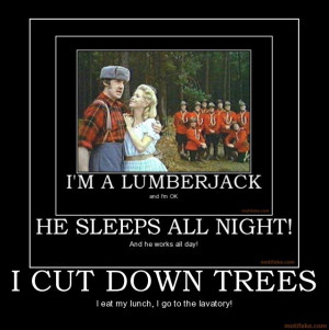 Monty Python – Lumberjack Song Lyrics
