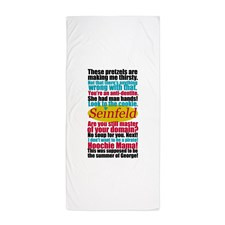 Seinfeld Quotes Logo Beach Towel for