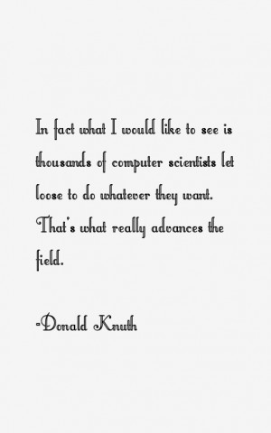Donald Knuth Quotes amp Sayings
