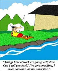Do you really believe your husband when he tells you he goes fishing ...